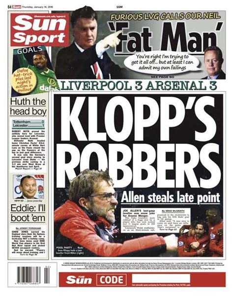 the sun uk football|the sun back page today.